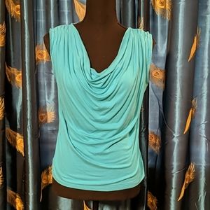 Talbot's slouch/drape neck short sleeve top